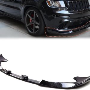 Juego de 3 piezas de divisor de parachoques delantero compatible con Jeep Grand Cherokee SRT 2013-2016, SRT8 2012-2013, 2015-2016 Juego de 3 piezas de divisor de parachoques delantero compatible con Jeep Grand Cherokee SRT 2013-2016, SRT8 2012-2013, 2015-2016