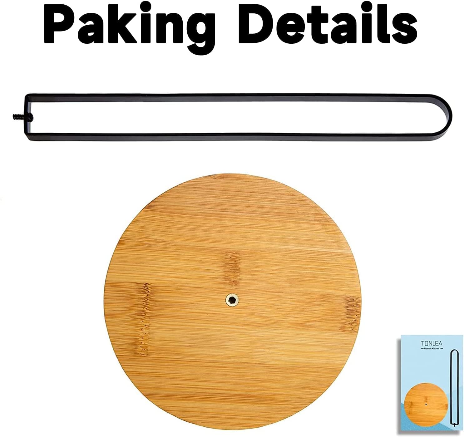 Toallero de papel de madera, dispensador de toallas de cocina para encimera con base de madera antideslizante, soporte independiente para toallas de