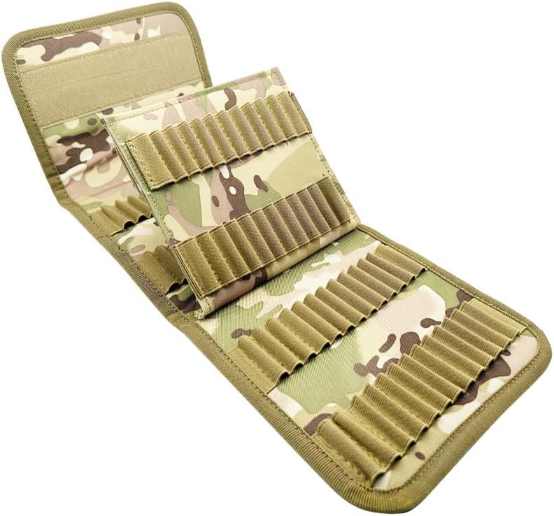 Táctica 100 rondas de carga 200 proyectiles Molle Rifle Pistol Cartucho de bala Bolsa de munición Soporte de Conchas de Municiones Estuche de