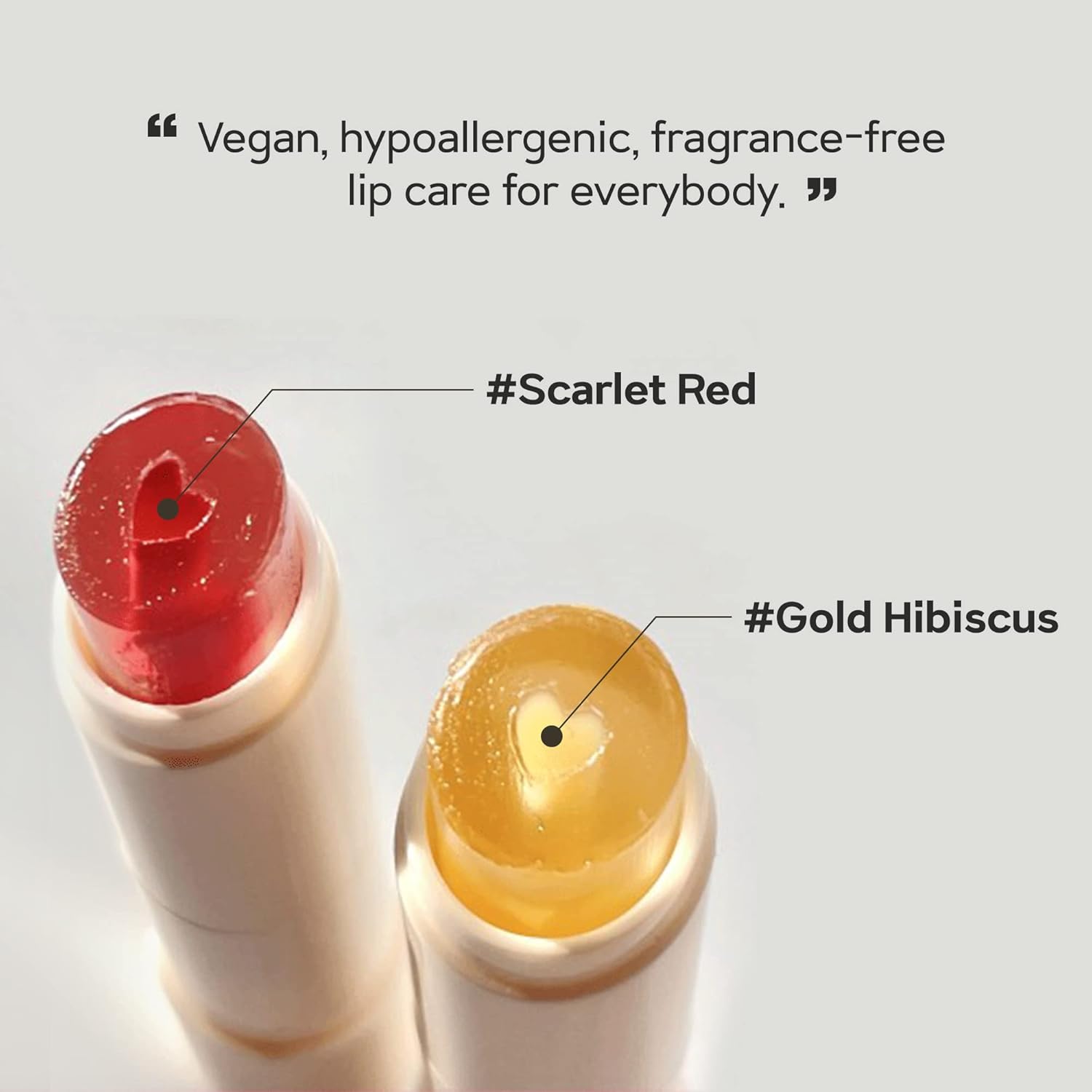 Bálsamo labial esencial de núcleo rojo escarlata, hidratante, libre de crueldad, acabado brillante