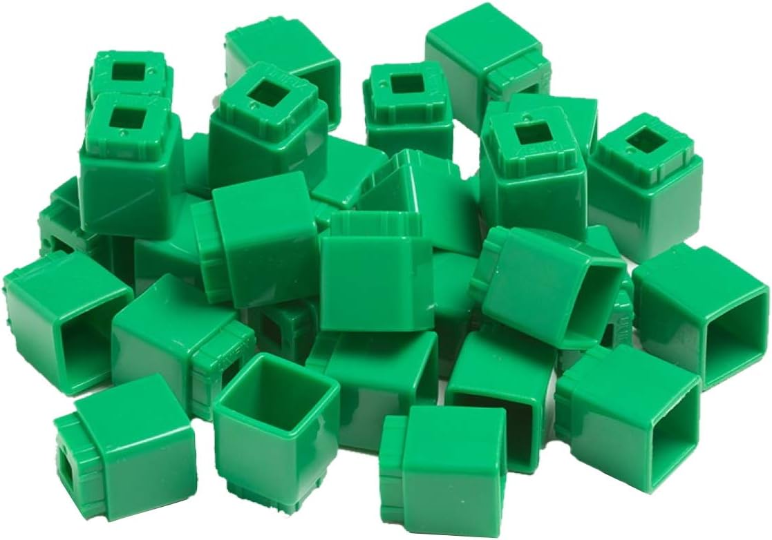 Didax Educational Resources Unifix Cubes, color verde, juego de 100 unidades