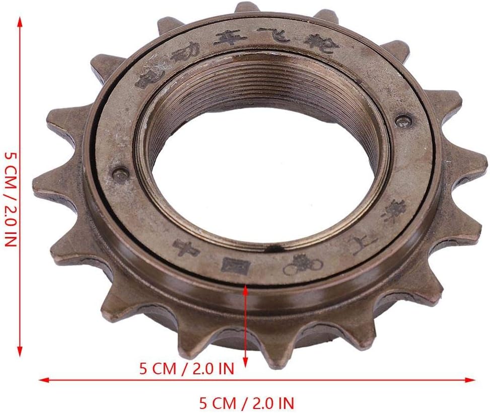 Keenso Freewheel Bike, 16 dientes bicicleta Freewheel cassette piñón Onespeed 16T accesorio de repuesto