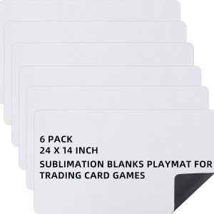 Yexiya Tapete de juego de cartas de 6 piezas, tapete de juego de sublimación para TCG MTG de 24 x 14 pulgadas, tapete de juego de cartas de goma Yexiya Tapete de juego de cartas de 6 piezas, tapete de juego de sublimación para TCG MTG de 24 x 14 pulgadas, tapete de juego de cartas de goma