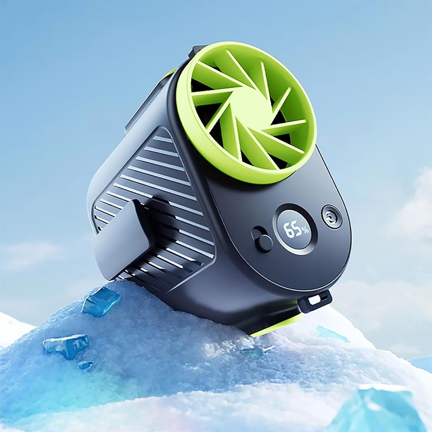 JOSBY Mini ventilador de cintura y cuello portátil 2 en 1, ventilador de cinturón USB manos libres de 10000 mAh, ventilador personal con batería