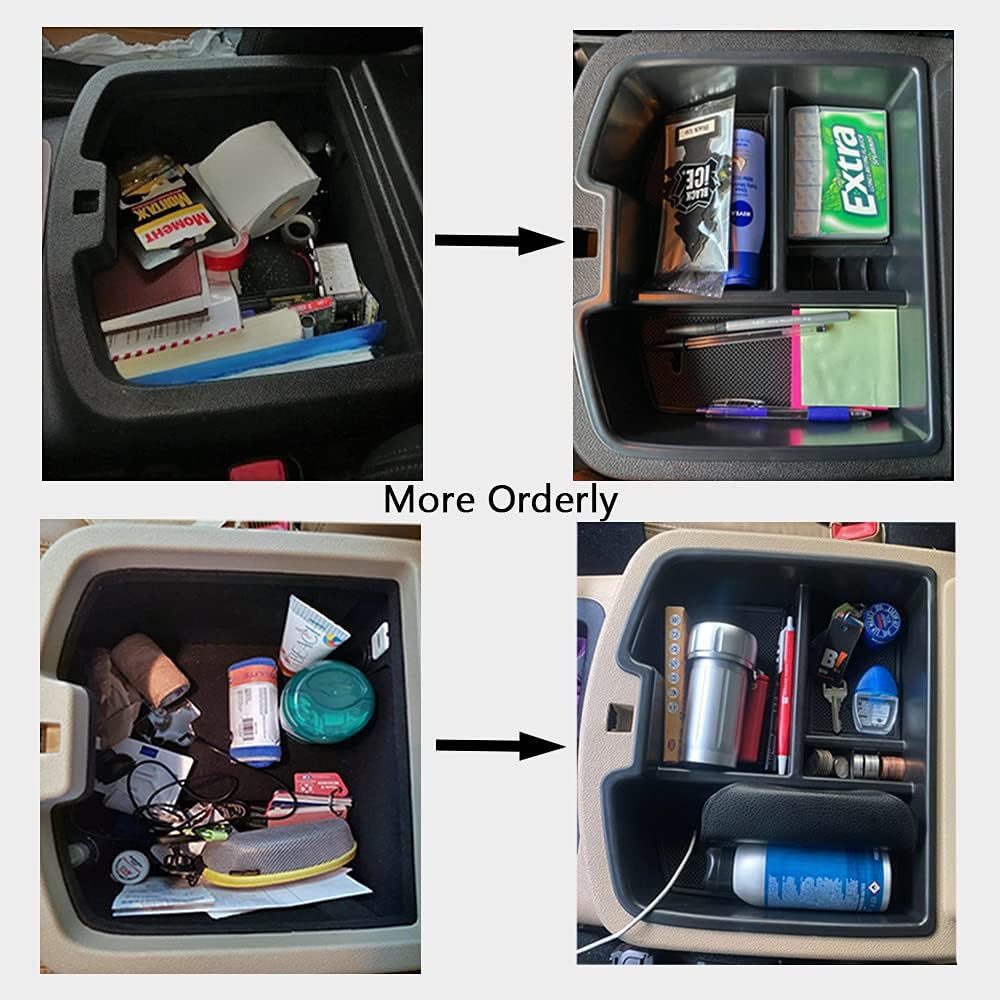 TACORBO Bandeja organizadora de consola central para GMC Sierra 2500 3500 Yukon XL Silverado 2500 3500 Suburban 1500 Tahoe  07-13 GMC Sierra 1500