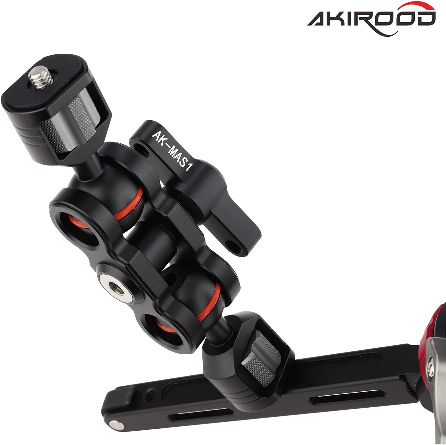 Magic Arm with Double Ball Heads 360 Degree Rotation Articulating Arm for Gimbal Camera Cage,Field Monitor, Lights, Audio Recorders,Microphone,Audio
