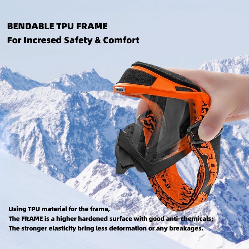 Zsling Gafas de motocross OTG para hombres, mujeres, jóvenes, gafas de motocross OTG, anti rayos UV, resistentes al viento, para cuatrimoto,