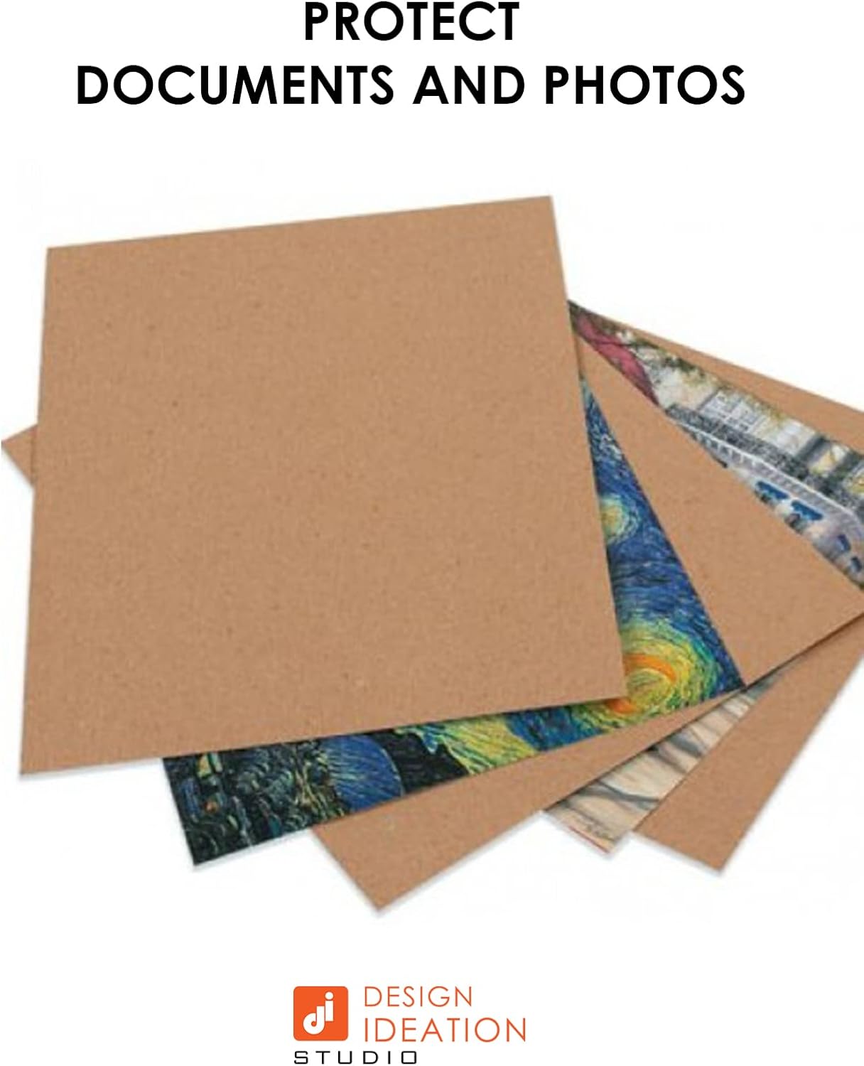Color Blanco Chipboard Hojas. Gran Para Proyectos creativos y protección de valiosos fotos y documentos. (Jumbo 8.5″ x 11″), Natural
