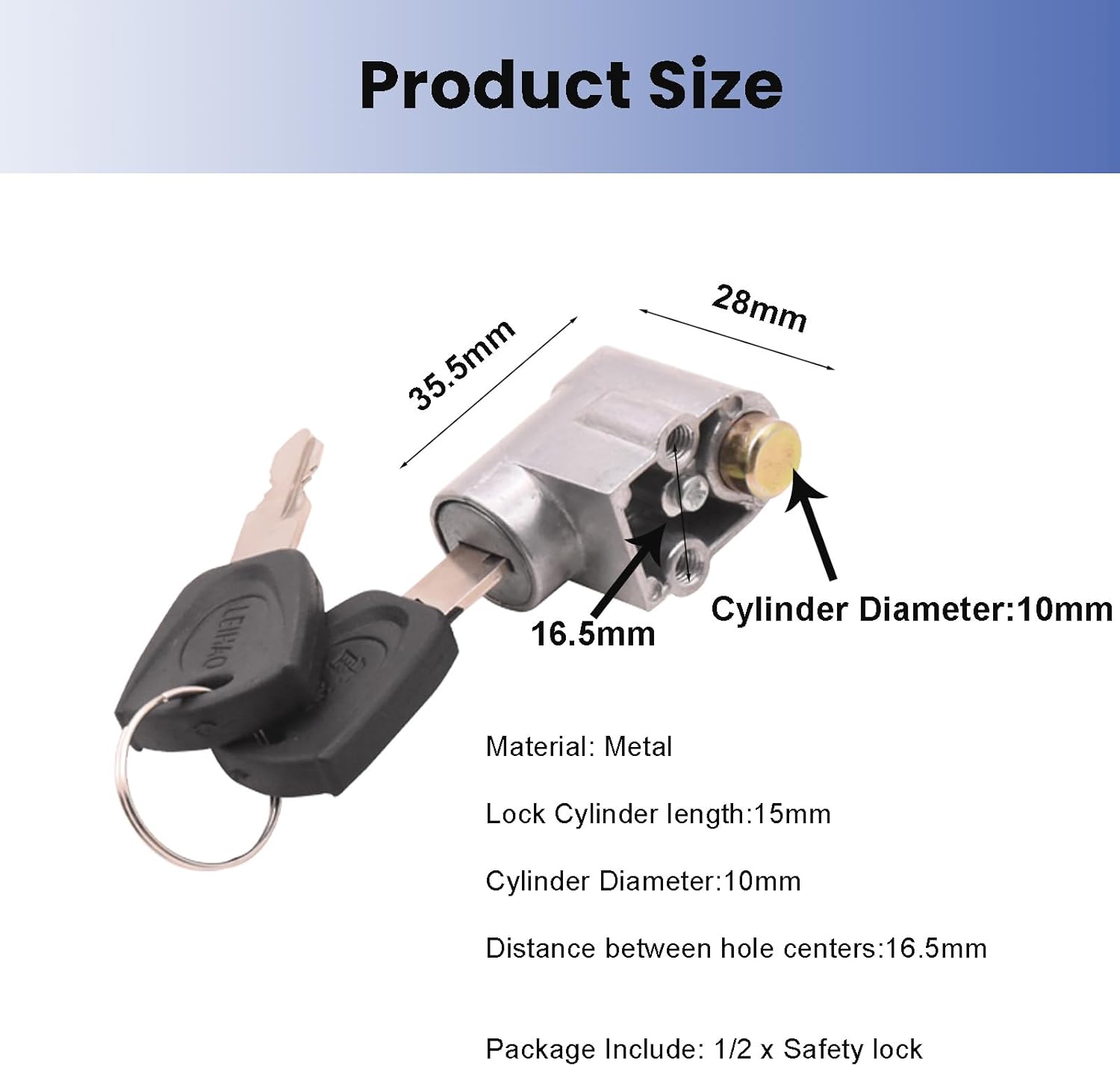 Cerradura de seguridad para caja de batería de bicicleta eléctrica, cerradura de cilindro de batería, interruptor de encendido, cerradura de