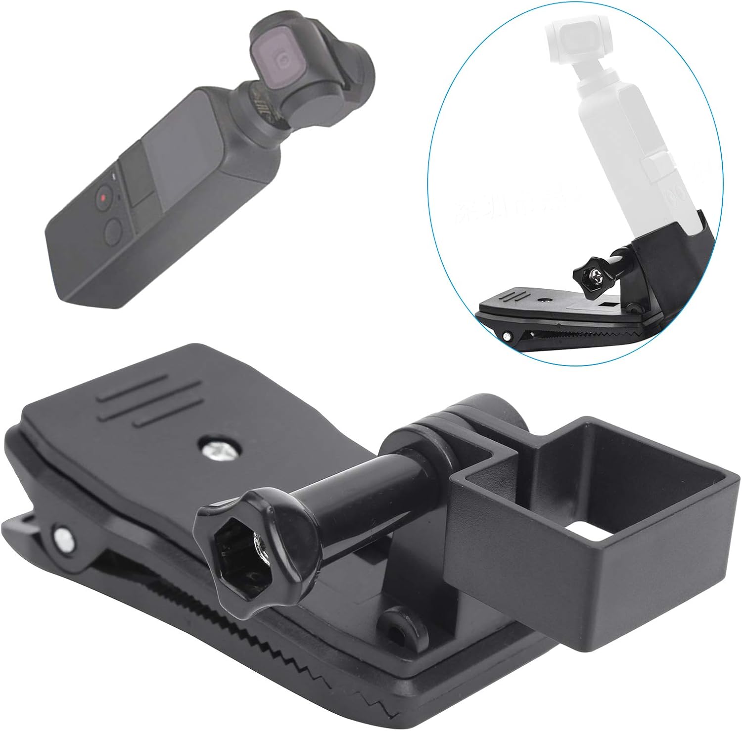 Clip de mochila para DJI Pocket 2 osmo Pocket 2 Accesorios de uso Cámara de acción Mochila Clip Adaptador Marco de expansión de montaje para DJI