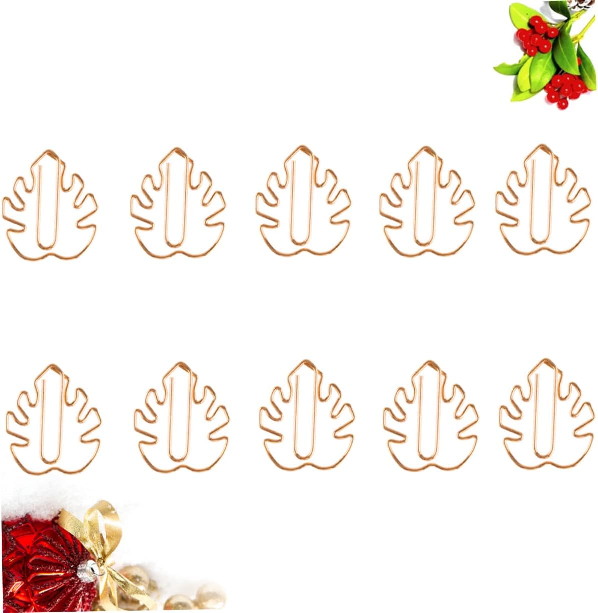 MAGICLULU Clip de papel escolar 20 piezas Oficina Animal Monstera Leaf Creative Clips