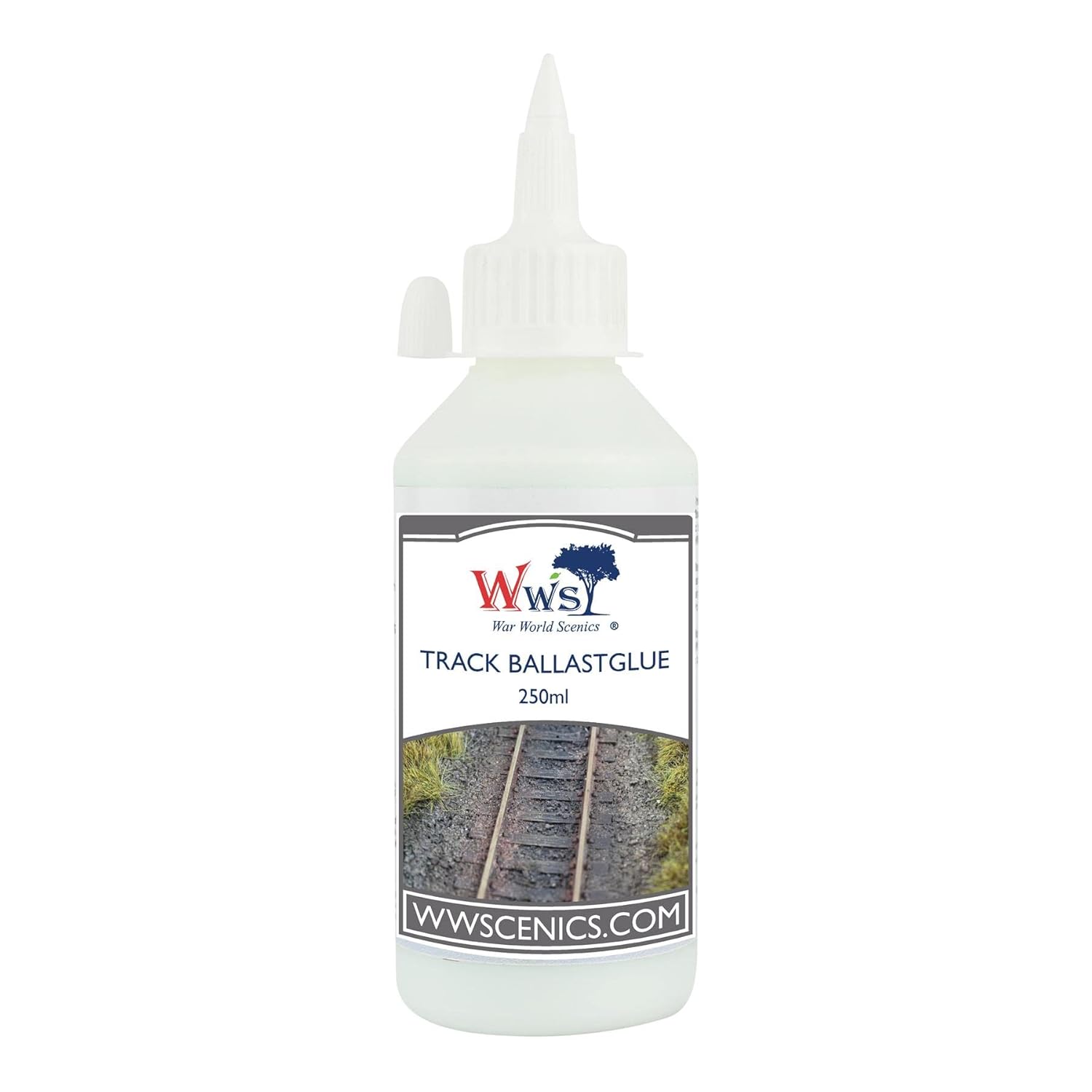 War World Scenics – Pegamento de béisbol para ferrocarril, 250 ml, para modelar ferrocarriles, ferrocarriles, diorama