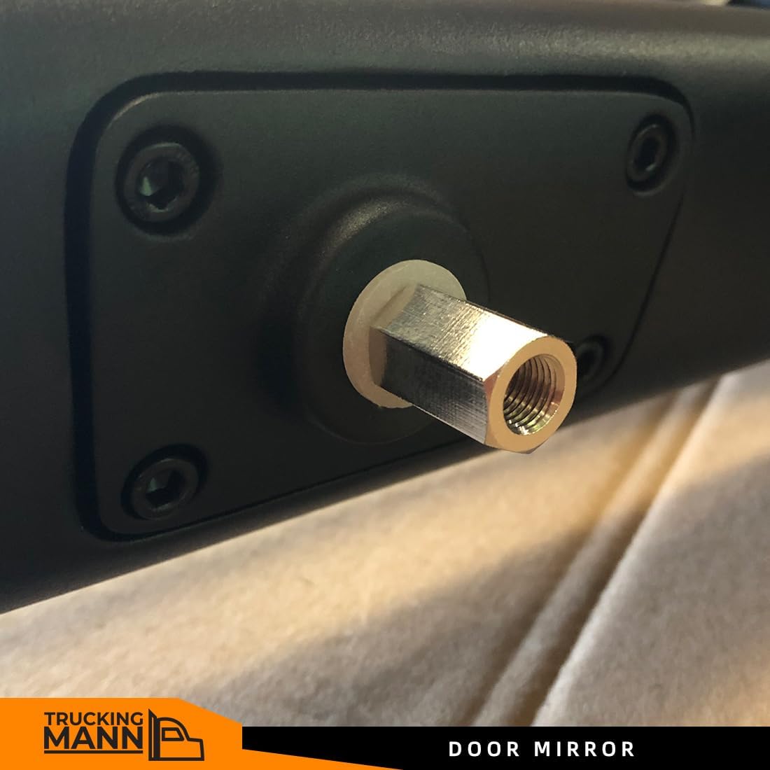 Espejo lateral de repuesto para Kenworth T680 T880 W990 con cubierta negra, lado derecho del pasajero para 2014 2015 2016 2017 2018 2019 2020 2021