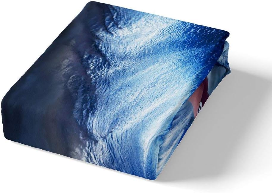 Erosebridal Juego de funda de edredón náutica con diseño de faro, juego de ropa de cama con olas del océano, tamaño Queen, funda de edredón con