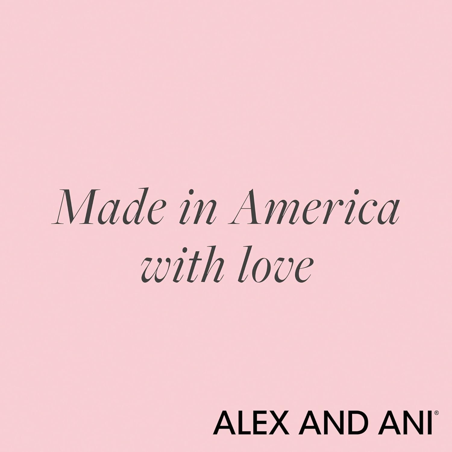 Alex and Ani – Pendientes de tuerca para mujer, cristales y perlas, acabado plateado rafaeliano, poste trasero, juego de 4 pares