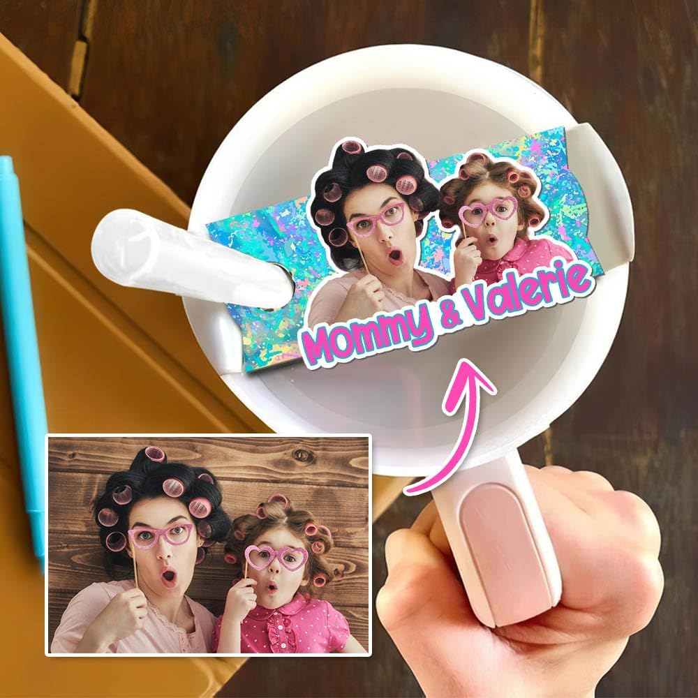 LASFOUR Placa de nombre personalizada de la taza Stanley, placa de nombre de accesorios de taza Stanley, placa de nombre Stanley de 30 onzas  40