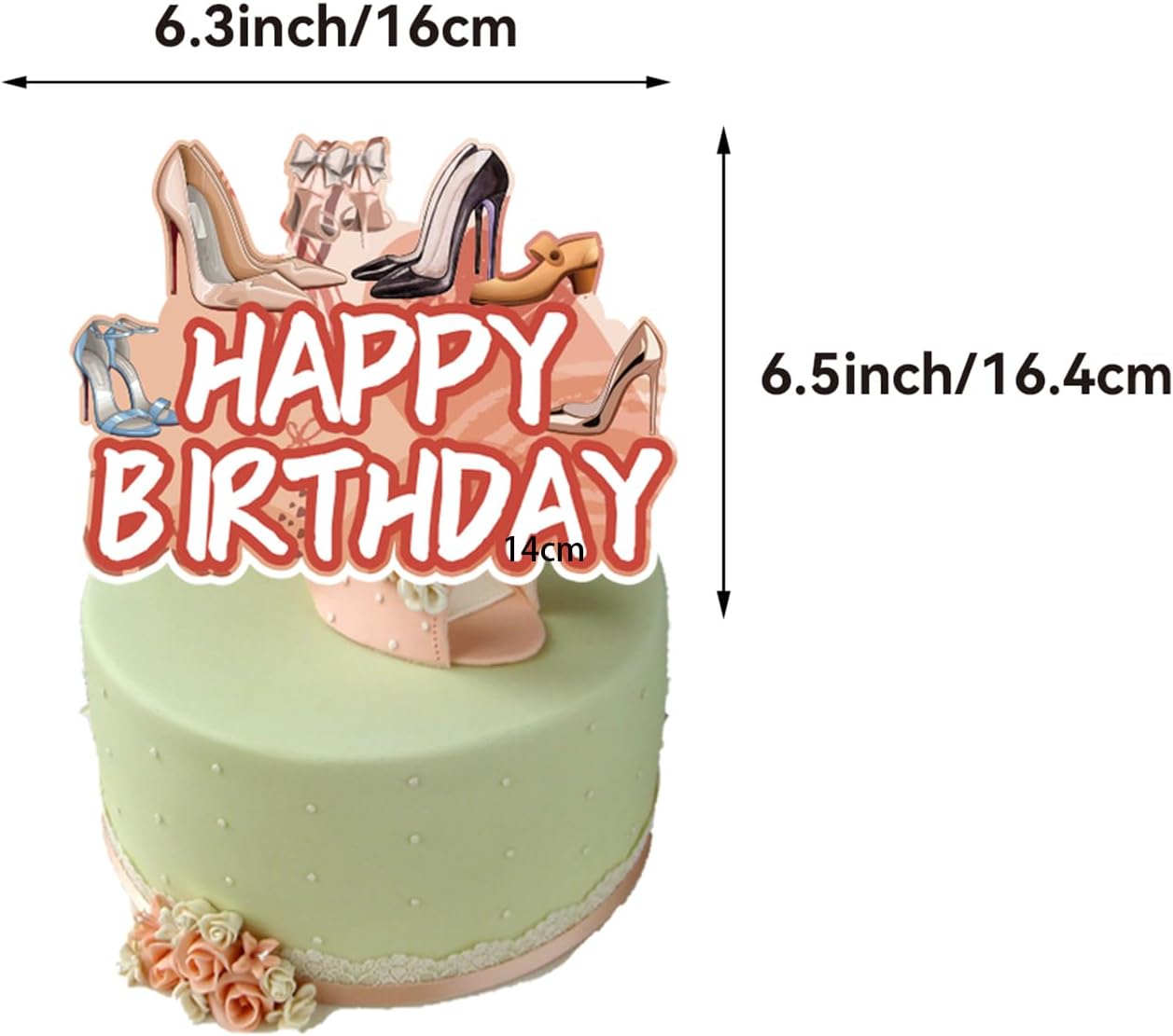 Tacones altos, decoraciones de fiesta de cumpleaños, suministros de fiesta de tacón alto, incluye tacones altos, pancarta de cumpleaños, decoración