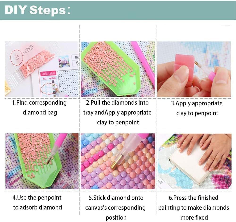 EIBEILI Kits de pintura de diamantes para adultos, botas y girasol, kits de arte de diamantes 5D para niños principiantes, bricolaje con puntos de