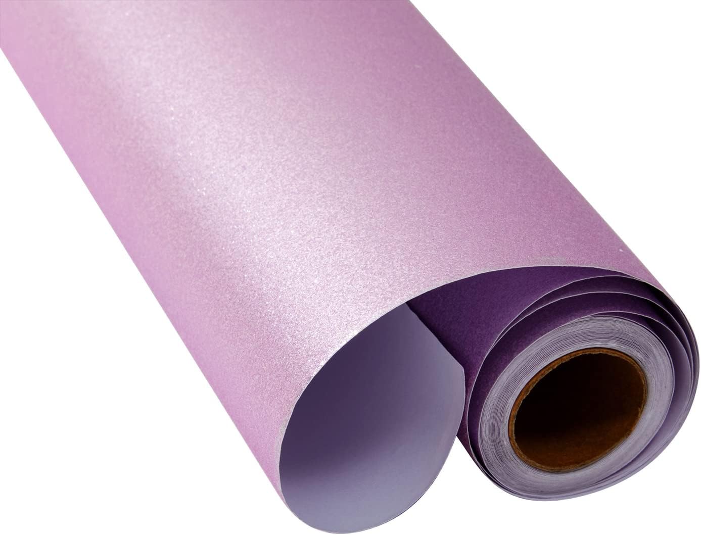 Rollo de papel de contacto con purpurina rosa para manualidades de bricolaje, calcomanía artística para álbumes de recortes (17.7 pulgadas x 16.5
