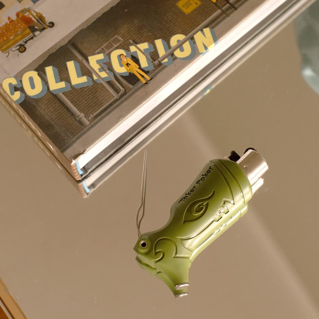 Toker Poker – Estuche para encendedor Clipper – Gris, Herramienta Todo Incluido para Camping y Otros – por Toker Poker