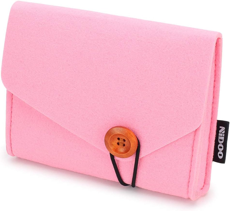 NIDOO Bolsa de almacenamiento portátil de fieltro, accesorios electrónicos Funda protectora para MacBook adaptador de corriente, mouse, teléfono