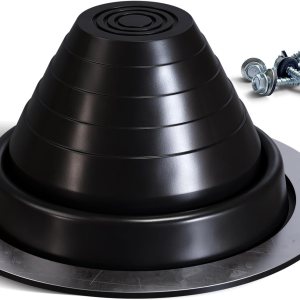 VIVIDA #3 – Bota de metal para tubería de techo, funda de ventilación intermitente de tubo EPDM, funda de tubo flexible para tubería de diámetro VIVIDA #3 – Bota de metal para tubería de techo, funda de ventilación intermitente de tubo EPDM, funda de tubo flexible para tubería de diámetro