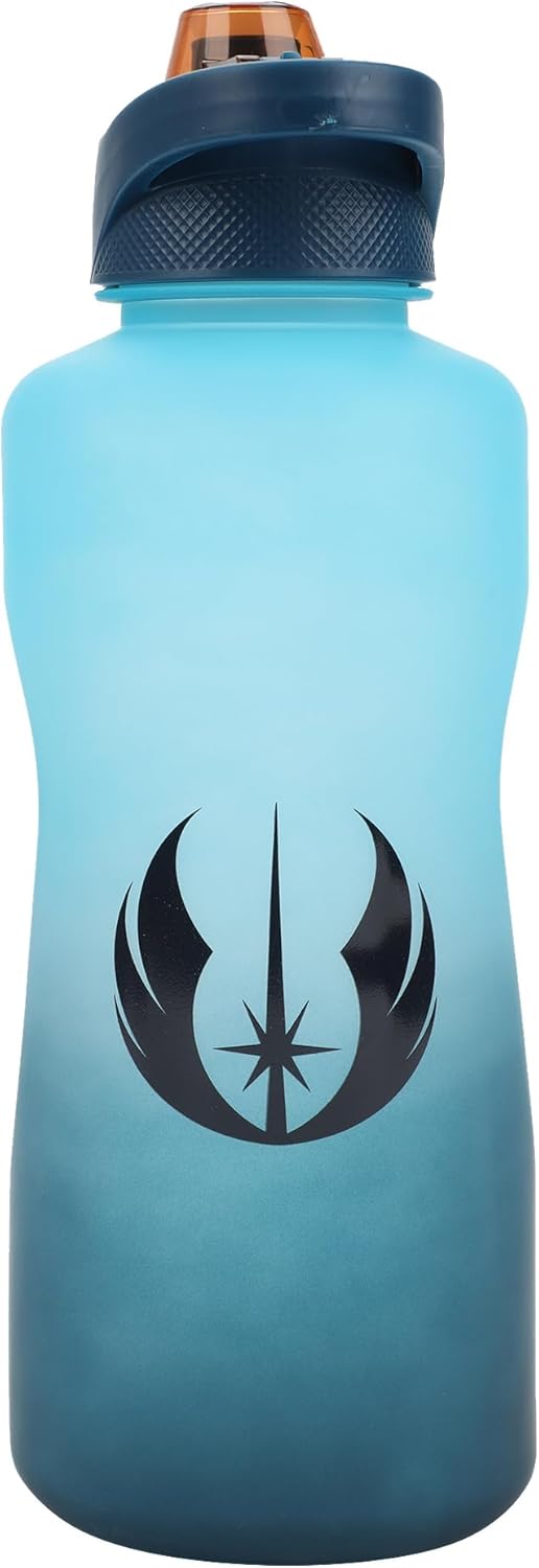 Bioworld Star Wars Jedi Order – Botella de agua derretida de 2 litros con refranes motivacionales