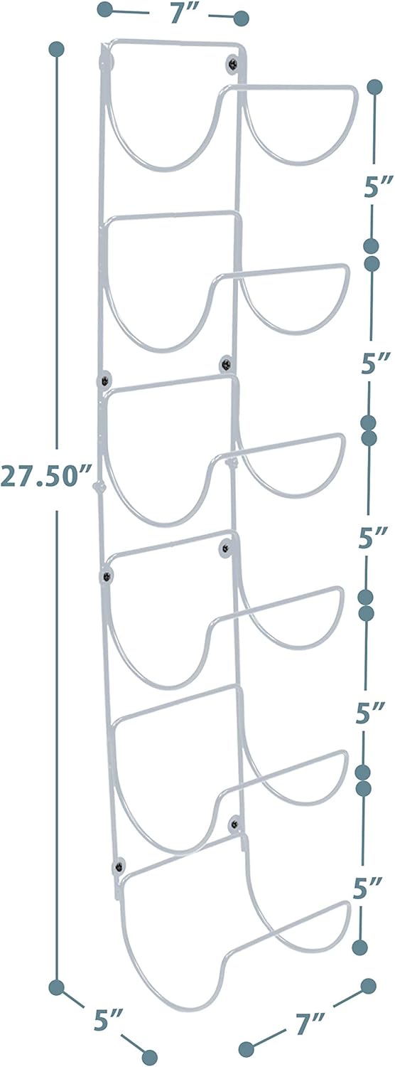 Sorbus – Toallero organizador de almacenamiento montado en la pared para toallas, paños, toallas de mano, ropa de cama, ideal para baño, spa, salón,