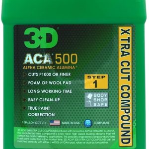 3D ACA 500 X-Tra Cut Compuesto – 1 galón – Paso 1 Compuesto de corte de cuerpo con almohadilla de lana o espuma – Corta P1000 o más fino – Fácil 3D ACA 500 X-Tra Cut Compuesto – 1 galón – Paso 1 Compuesto de corte de cuerpo con almohadilla de lana o espuma – Corta P1000 o más fino – Fácil