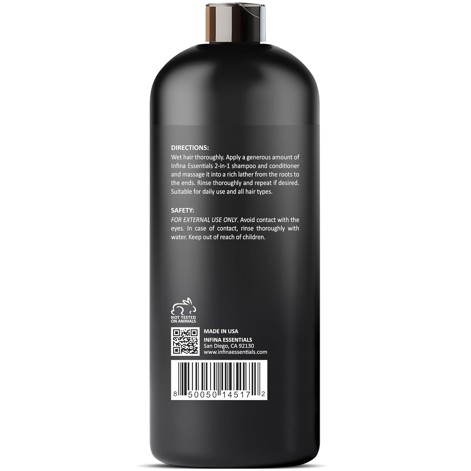 Biotin Champú y acondicionador 2 en 1 para hombres y mujeres  Espesamiento del cabello con palma enana americana, queratina, cafeína y vitamina E