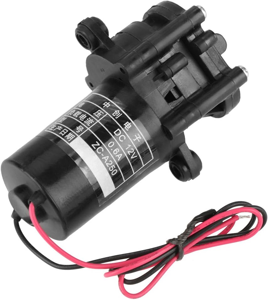 FTVOGUE 12V ZC-A250 Mini autocebante -resistente DC Gear Bomba de agua para acuario herramienta de bombeo de agua