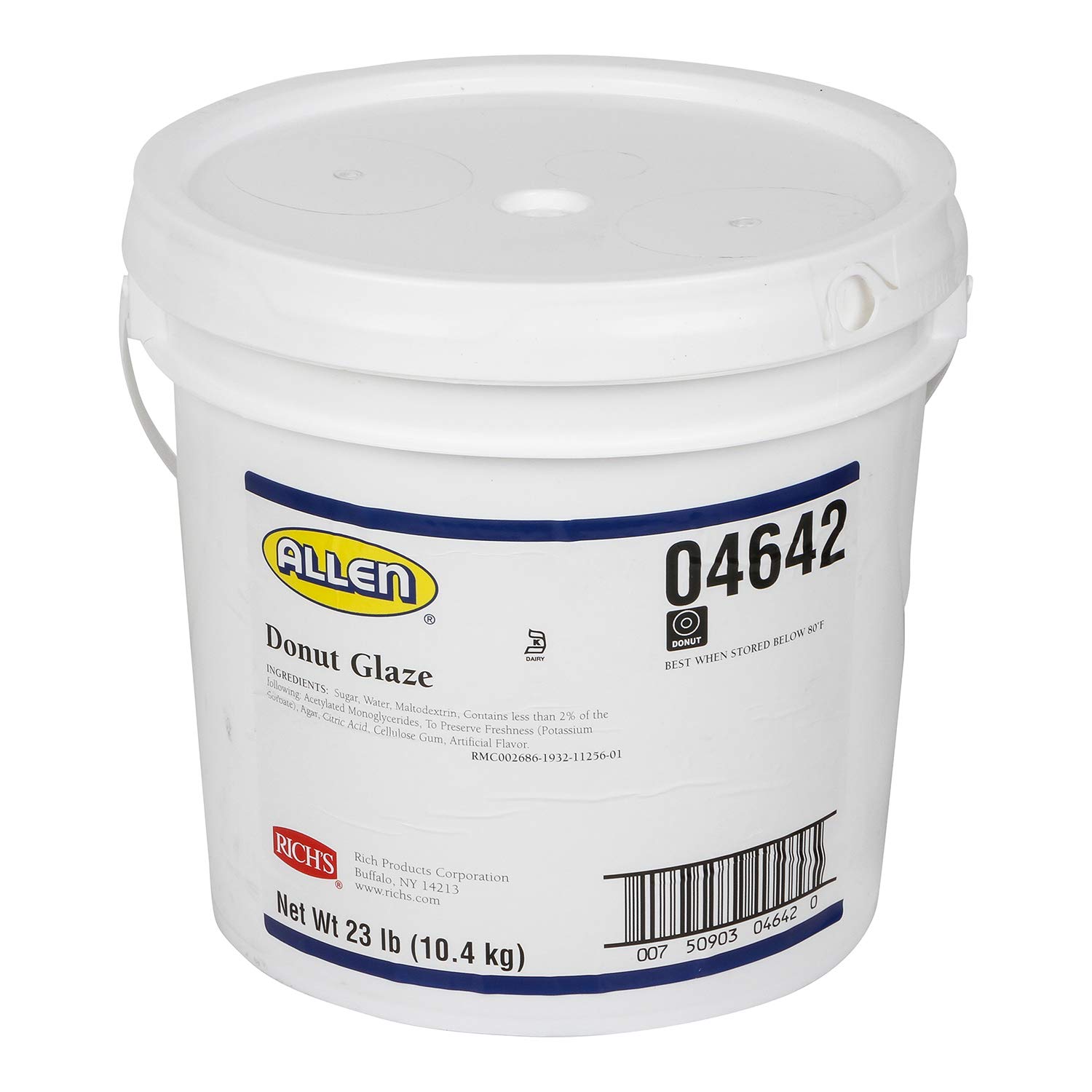 Rich’s JW Allen Glaze para donas, pasteles y más, cubo de 23 libras