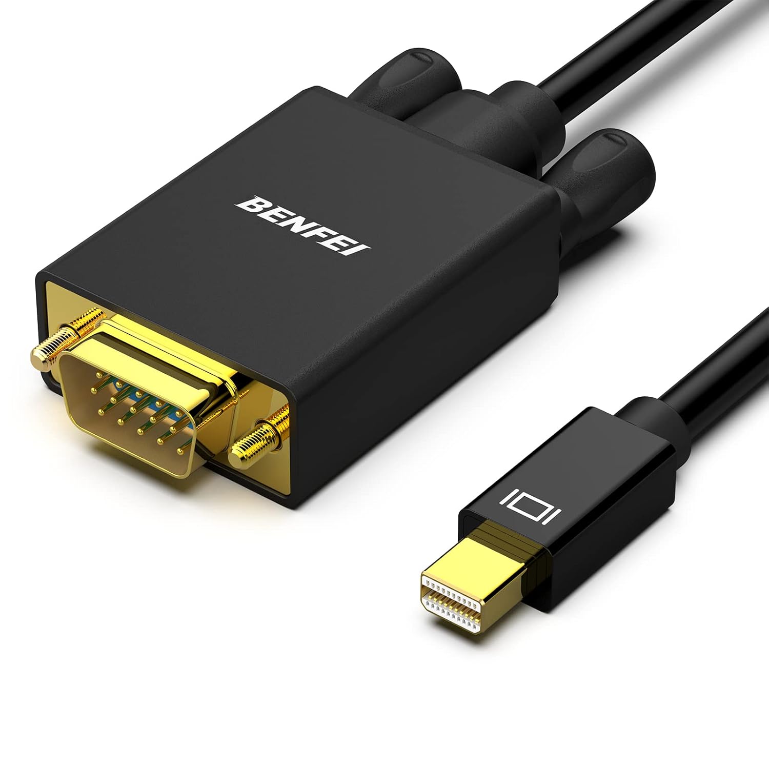 BENFEI Cable Mini DisplayPort a VGA de 3 pies, cable Mini DisplayPort a VGA (compatible con Thunderbolt 2) con MacBook AirPro, Surface ProDock,