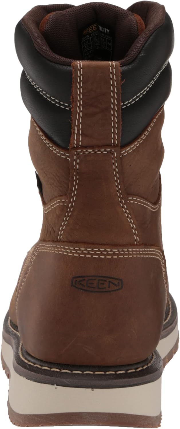 KEEN Utility Botas de trabajo Cincinnati8inchWaterproof Composite ToeWedge para hombre
