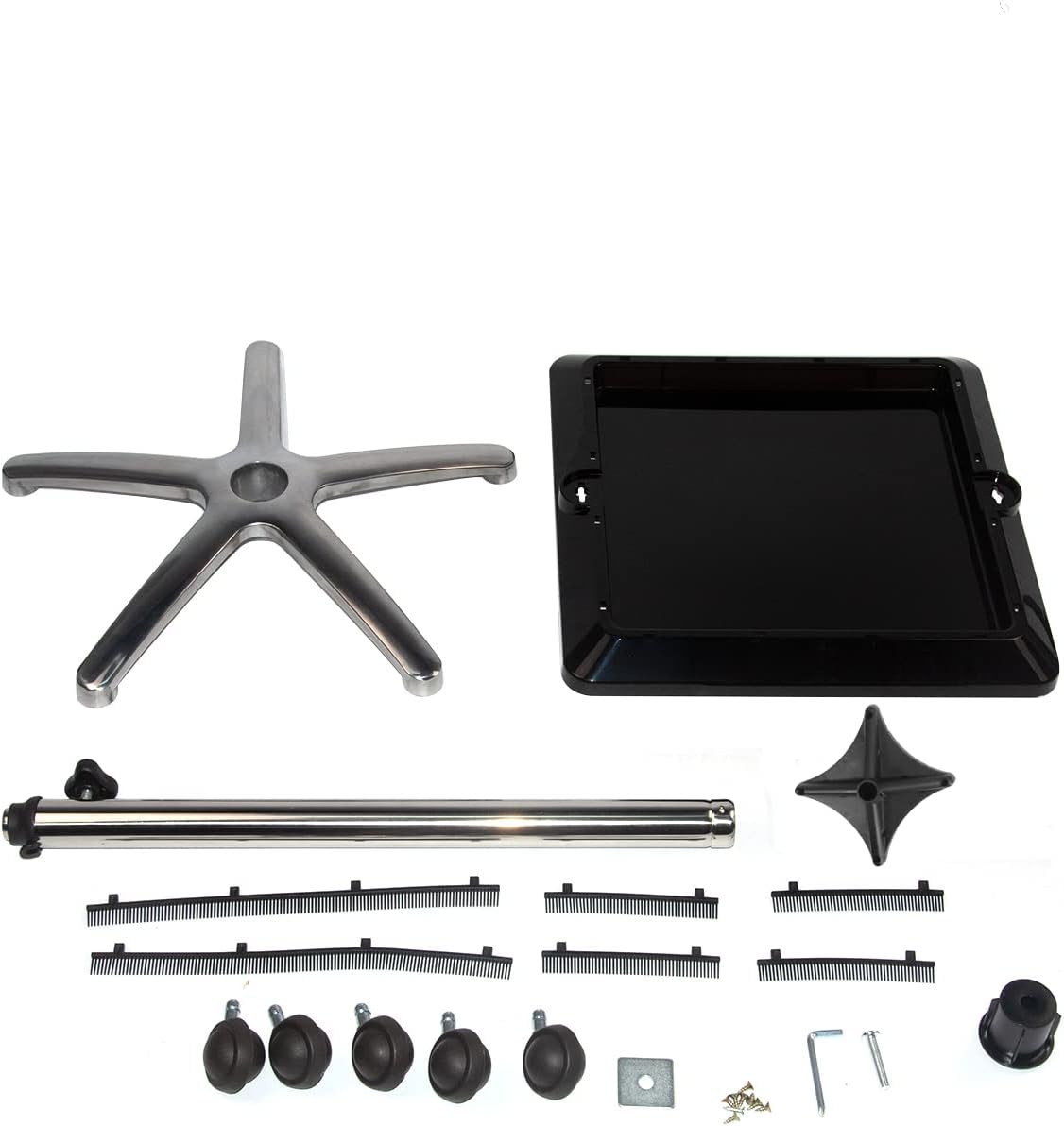 yeshine Bandeja de herramientas de extensión de cabello, carrito para estilista, bandeja de salón rodante mejorada, bandeja de aluminio ajustable en