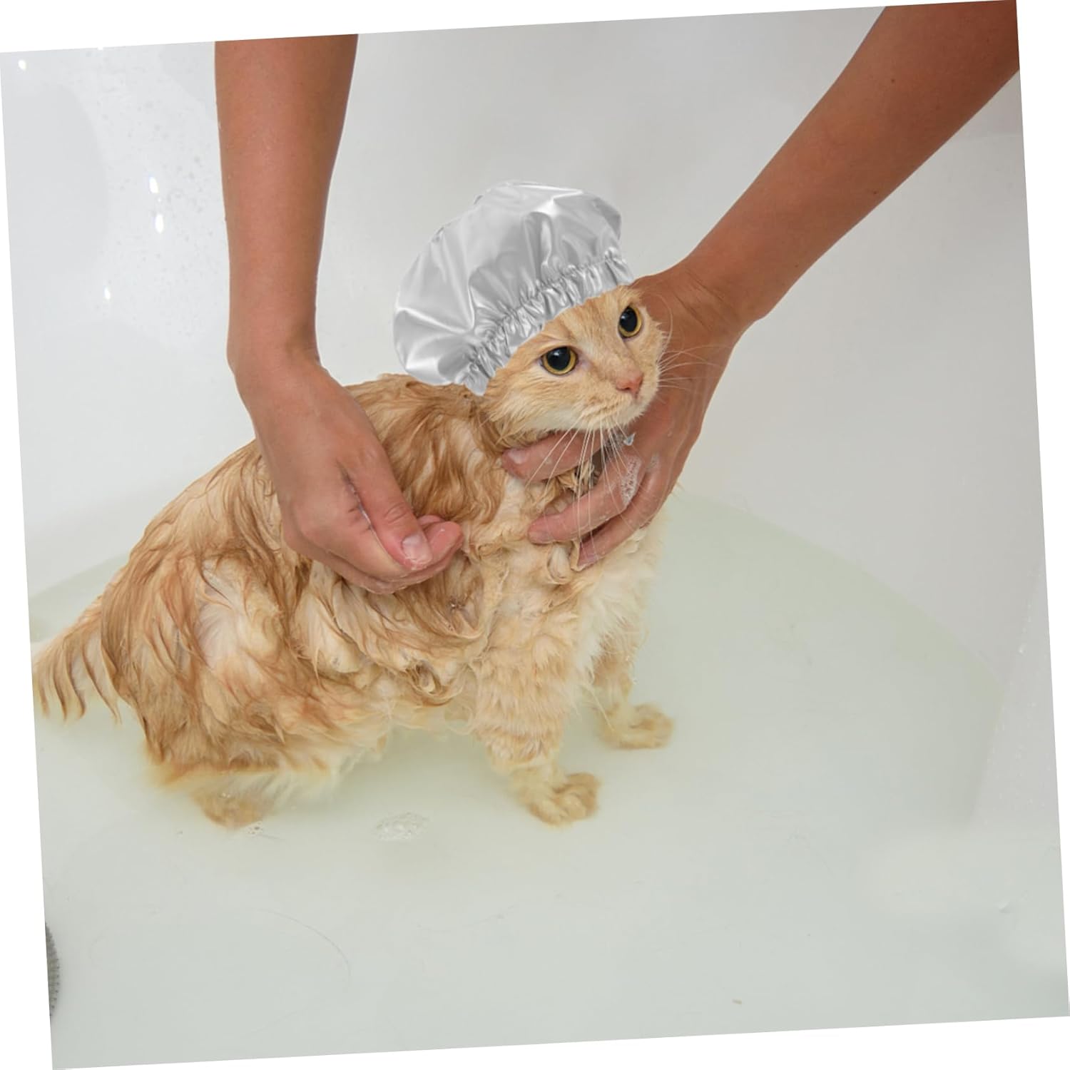 SUPVOX Gorro de ducha para mascotas, gorro de ducha portátil para perros, sombreros para perros grandes, sombrero de baño para cachorros, protector