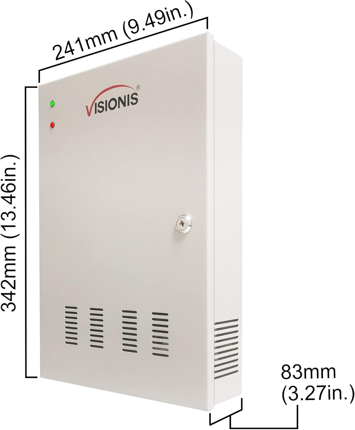 Visionis FPC-6552 Control de acceso de cuatro puertas TCP  IP Wiegand para columpio eléctrico 600lbs Mag Lock Controller Box + lector de tarjetas