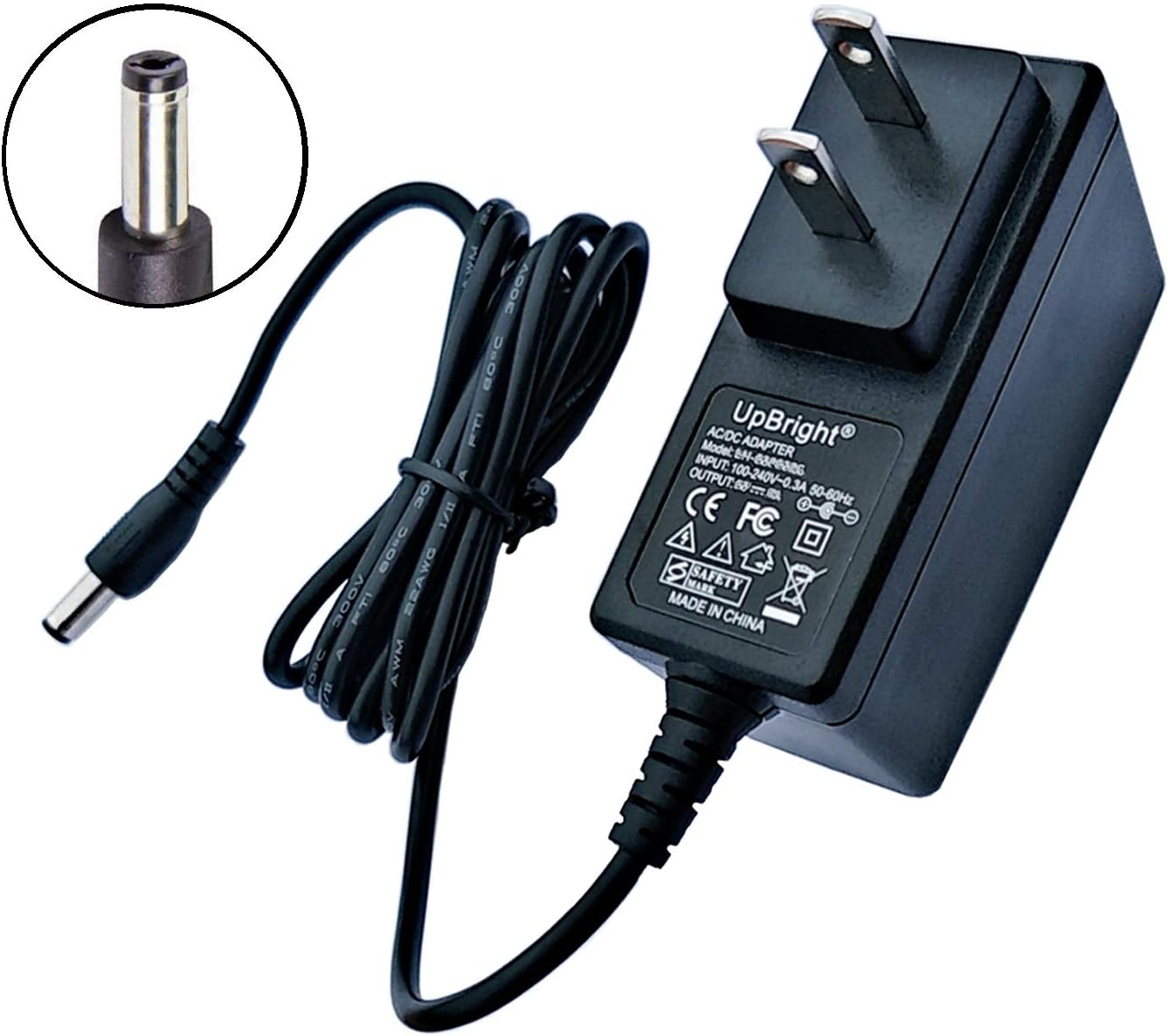 UpBright Adaptador de 12 V CACC compatible con Inficon 033-0019-G1 Fit Inficon D-TEK Select & Compass Detector de fugas de refrigerante 703-055-P1