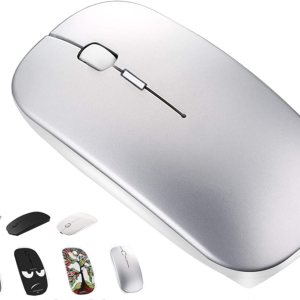 Tsmine Cargador inalámbrico Bluetooth Ratón de computadora para MacBook Air Mac Pro Laptop Ipad PC El láser óptico recargable Mini Slim Silent Mouse Tsmine Cargador inalámbrico Bluetooth Ratón de computadora para MacBook Air Mac Pro Laptop Ipad PC El láser óptico recargable Mini Slim Silent Mouse