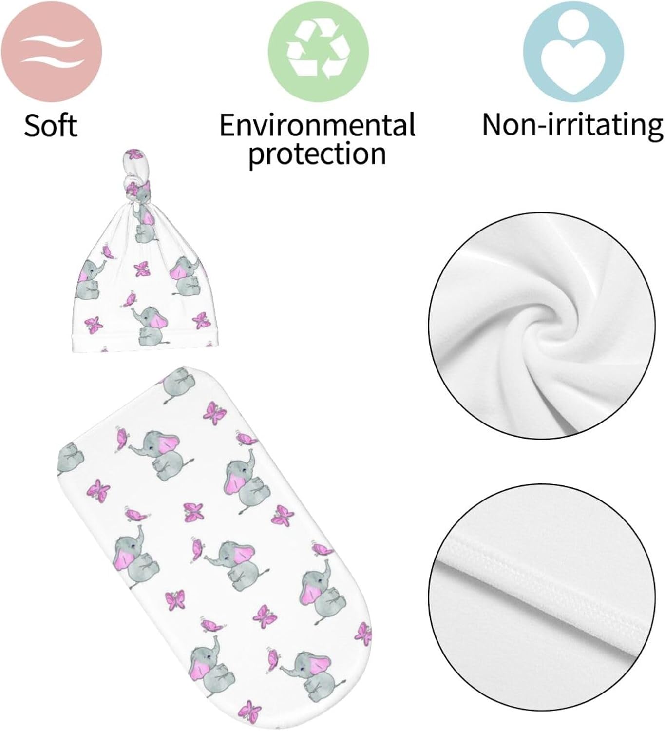 WELBB Dog Paws – Manta para bebé recién nacido, con gorro, manta elástica personalizada para recibir, artículos esenciales para recién nacidos, para