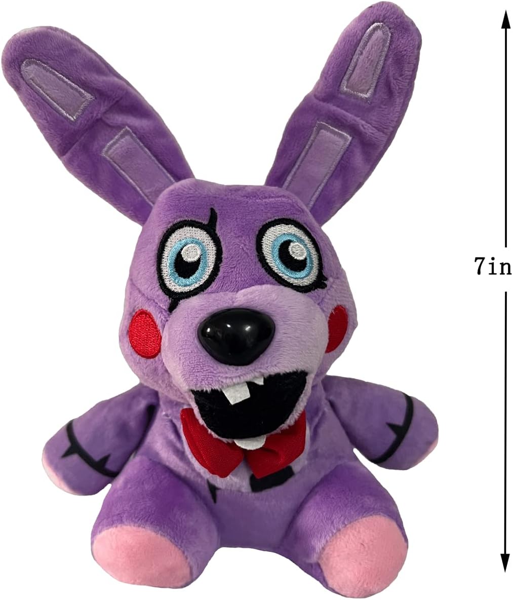 FNAF – Juguetes de peluche, todos los personajes (7 pulgadas), juguetes de peluche trampa de primavera, zorro, bonnie, zorro marchito (teodoro