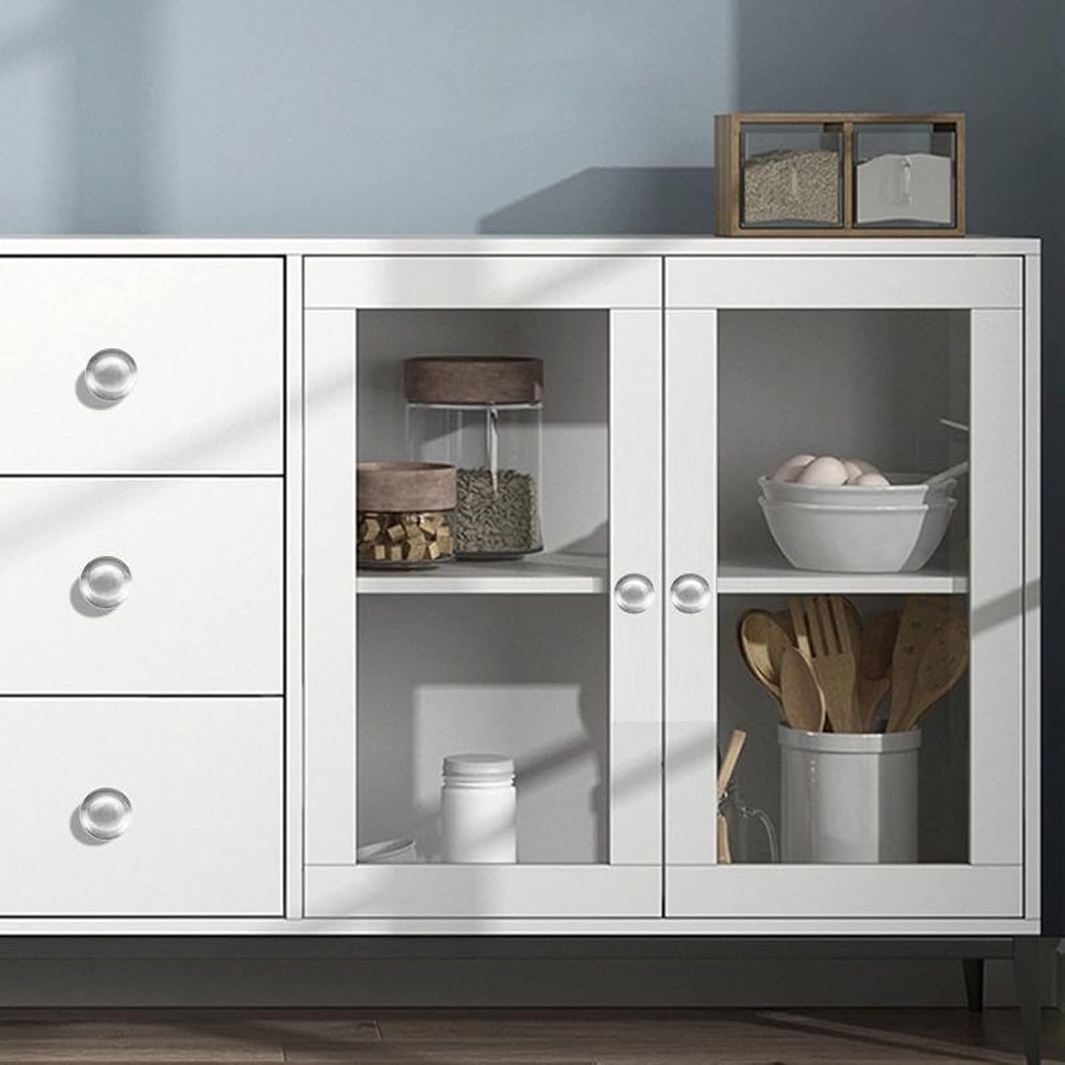 4 pomos de puerta de armario, pomo de puerta de cajón de armario para muebles de cocina, perilla de gabinete de acero inoxidable con tornillos, gris