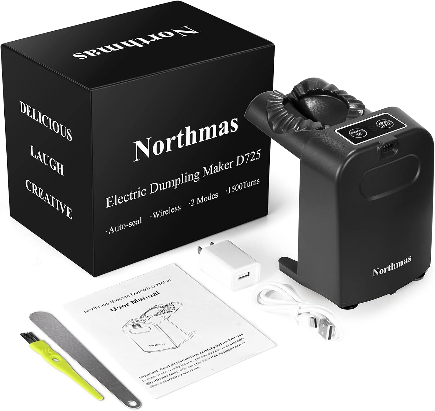 Northmas Máquina eléctrica para hacer albóndigas para hacer albóndigas de bricolaje, hacer albóndigas rápidamente, fácil de operar, trabajo