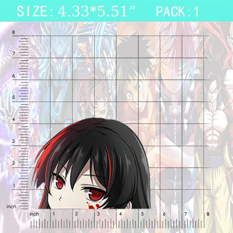 Calcomanías y calcomanías de anime para automóvil de 5.51 pulgadas, vinilo para monopatín, accesorios para automóvil, calcomanías personalizadas