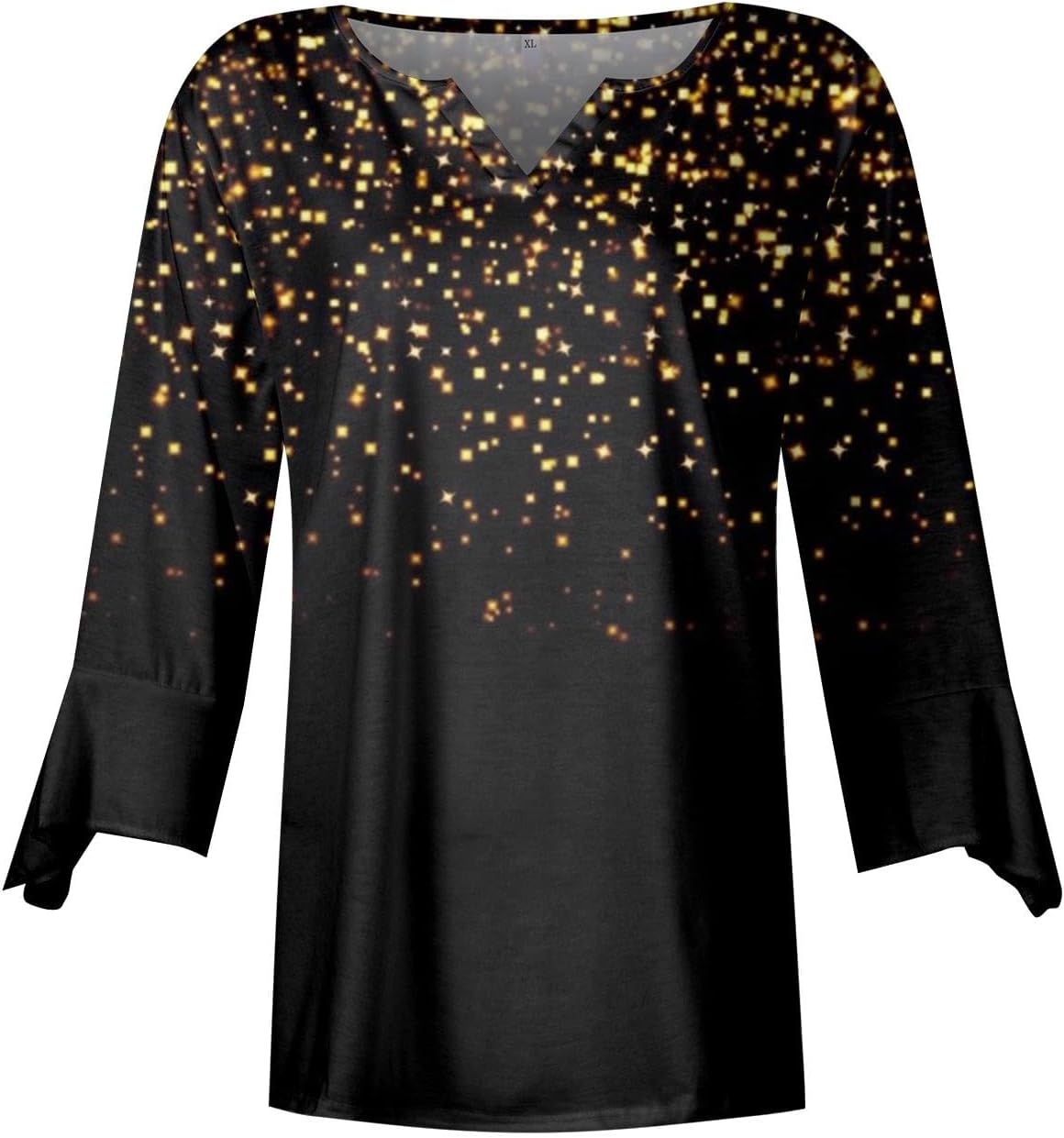 Ropa para mujer, camisetas de manga 34 para mujer, camisetas con estampado gráfico, blusas casuales de talla extragrande, camisetas básicas sin