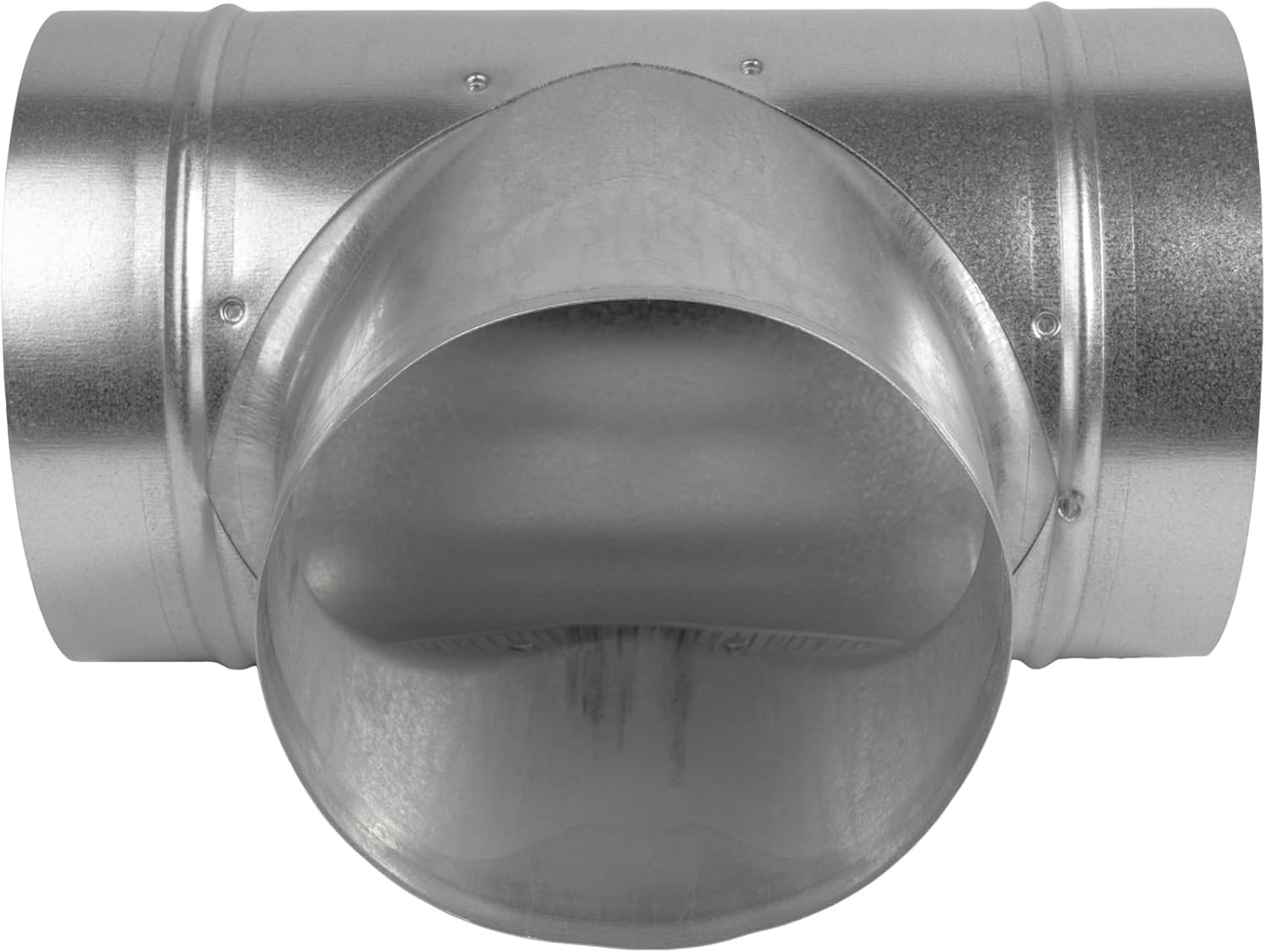 Vent Systems Conector de conducto en forma de T de 6 pulgadas, adaptador de manguera de 3 víasdivisor para manguera, conector de tubería redonda en