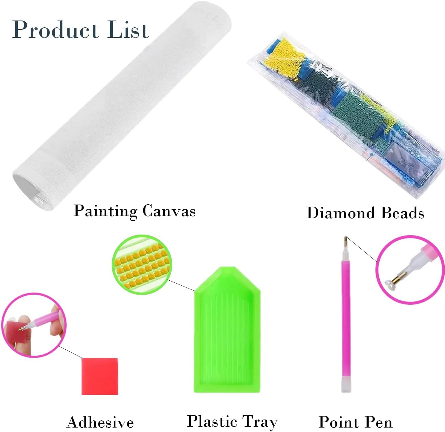 Kits de pintura de diamantes 5D, tigre verde, bricolaje, diamante redondo completo, pintura de diamante para adultos, kit de pintura con accesorios