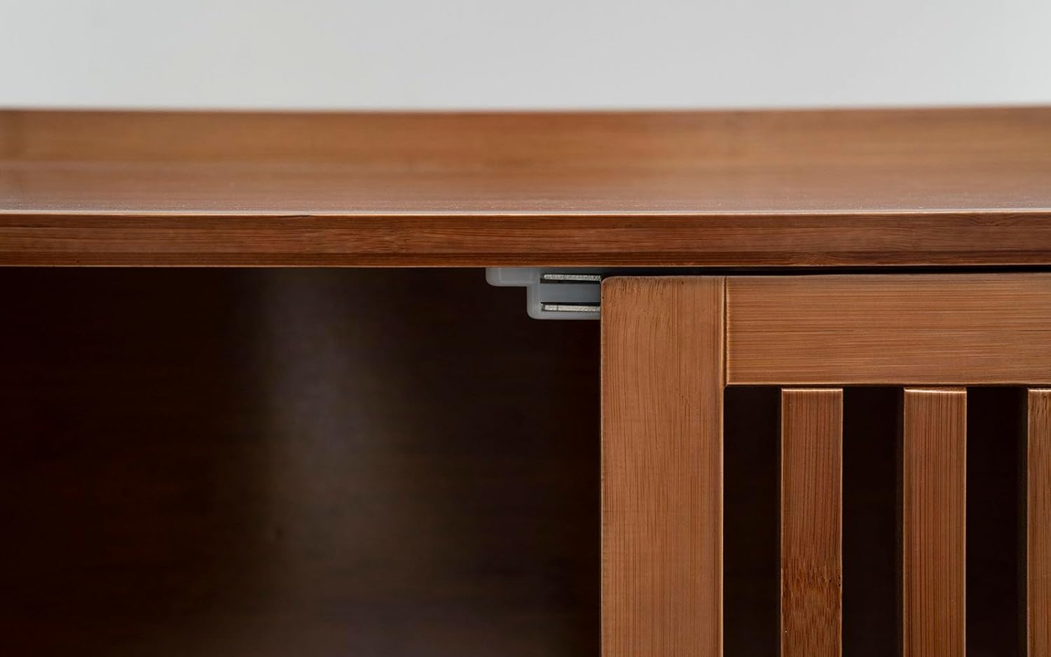 K KELBEL Estante de escalera de bambú moderno, estantería alta de madera, estantes de pared inclinados, estantes de almacenamiento abiertos para