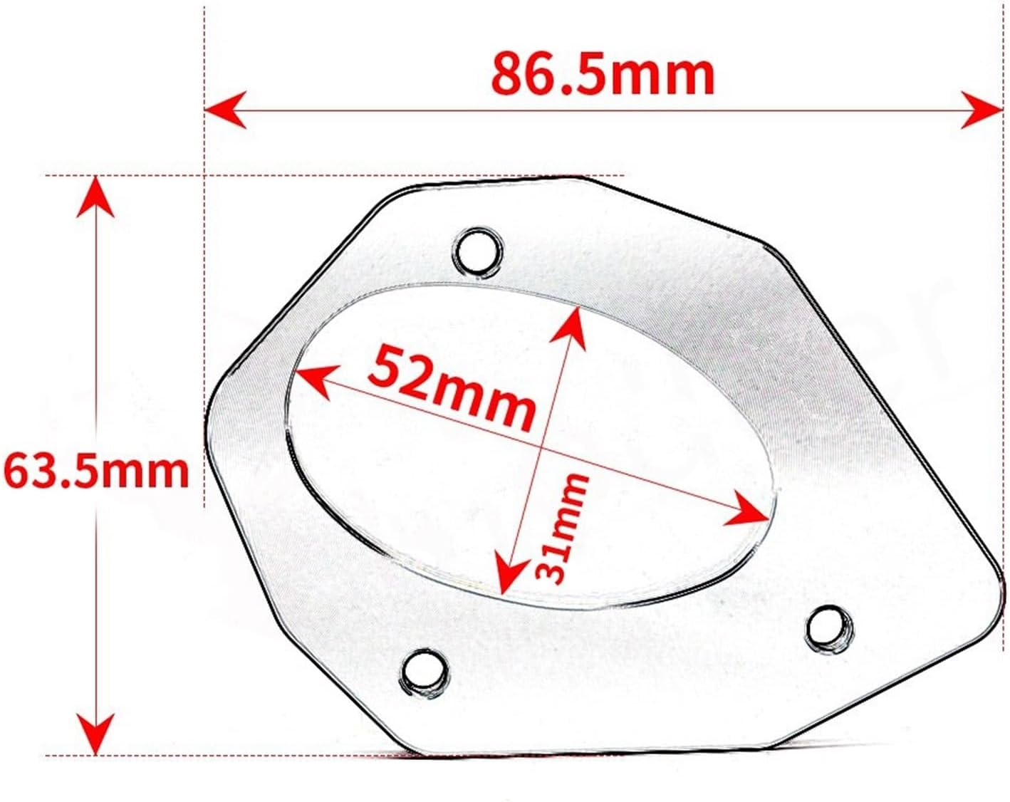 Para Kawasaki para Versys-X300 ABS 2016-2022 Soporte lateral de motocicleta Soporte de extensión ampliado Accesorios para VERSYS 300X para trípode