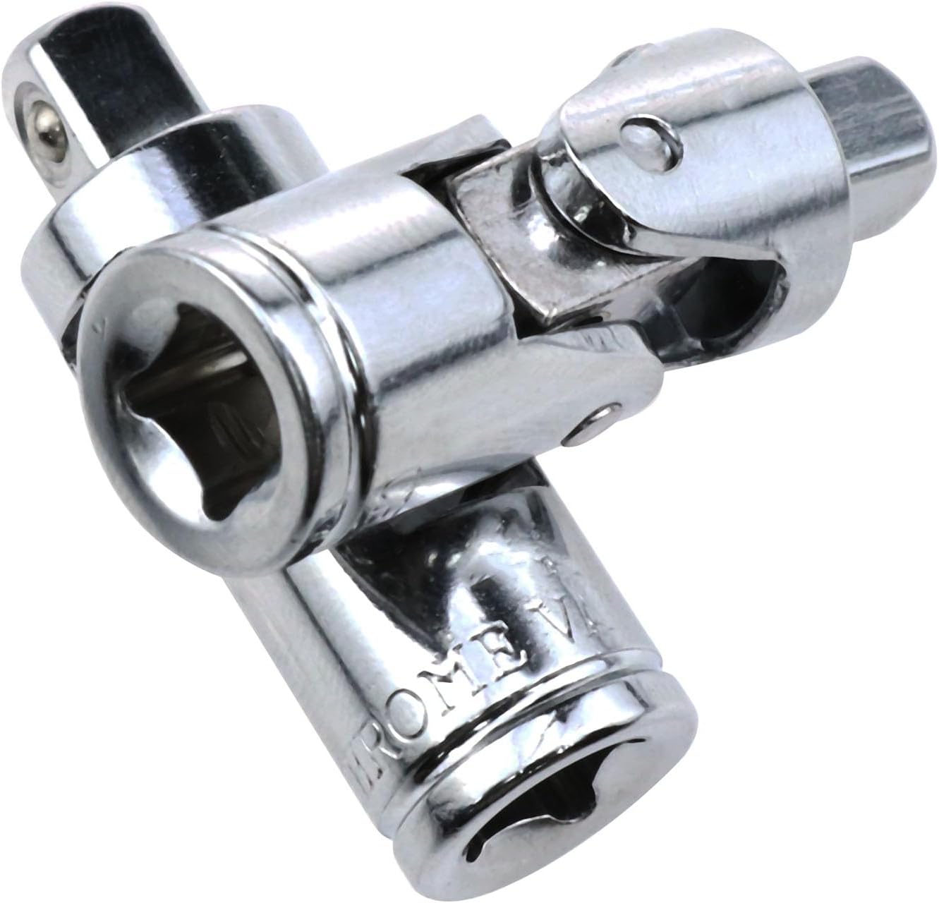 Haidong -Enchufe de junta universal Llave de enchufe de 14 pulgadas Junta universal Silver Drive Spring Loaded Universal Joint Sockets-4PCS